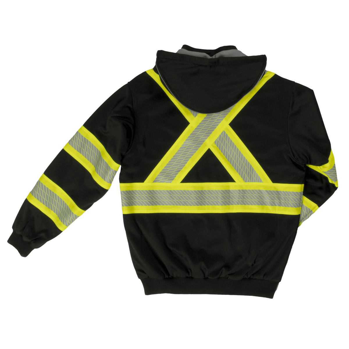 Tough Duck Men's Thermal Lined C1 Hi-Vis F-Zip Safety Hoodie Sweatshirts & Hoodies Tough Duck