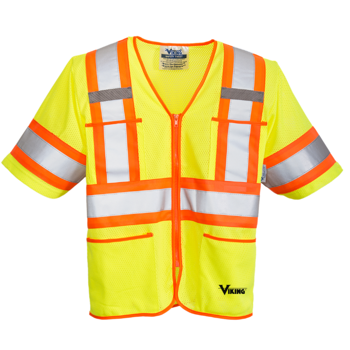 Viking® Men's Hi-Vis T-Shirt Vest_Green Vests Viking