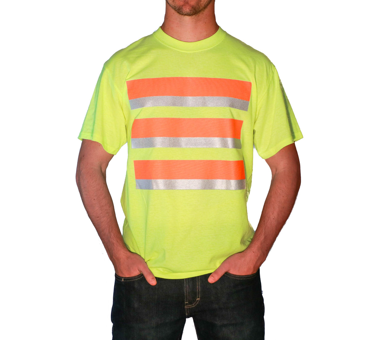 Whistle Workwear Safety Short Sleeve T-Shirt_Yellow T-Shirts Whistle Workwear Safety Green 2XL Reg