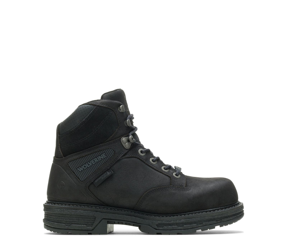 Wolverine Men's Hellcat 6" Waterproof Comp Toe Work Boot Work Boots Wolverine Black 10 M