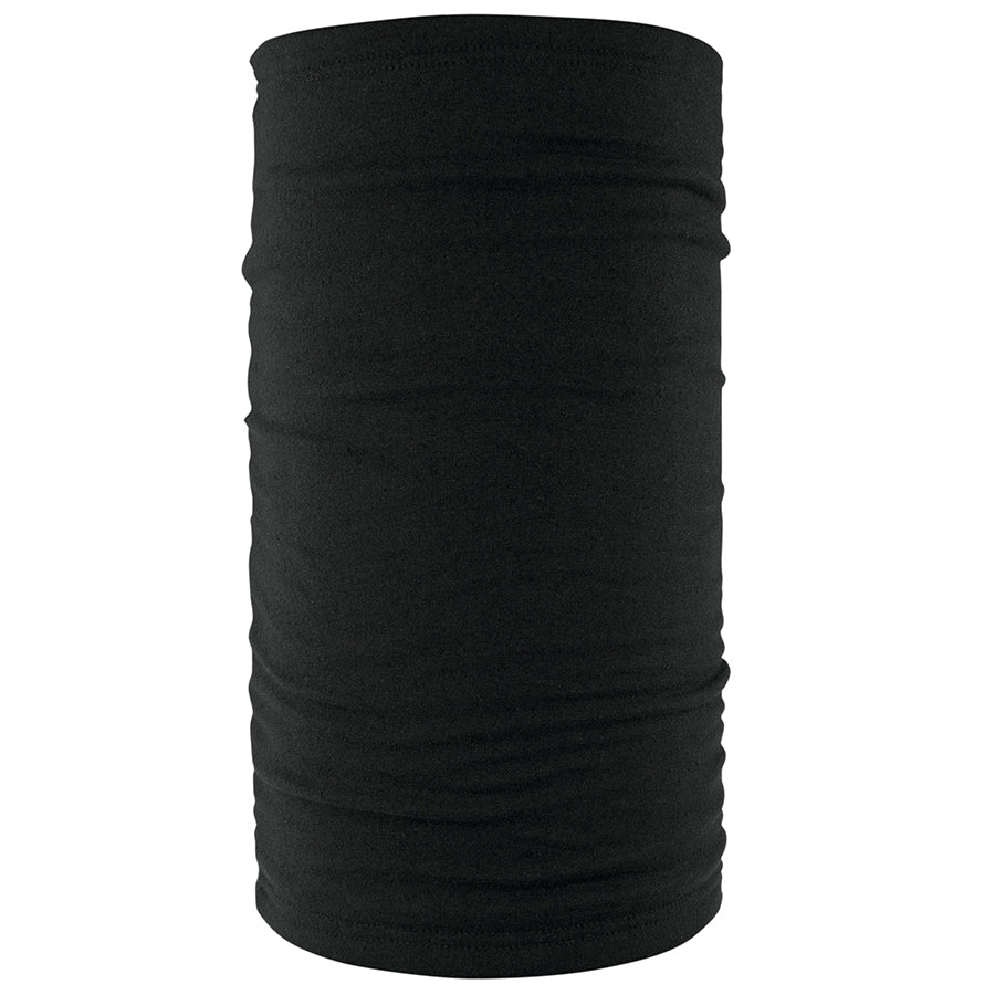 ZAN Headgear Fleece Lined Motley Tube_Black Gaiters & Masks Zan Headgear